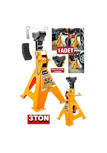 Staxx Kaymaz Başlıklı 3 Ton Araç Altı Kriko Sehpası 1 Adet