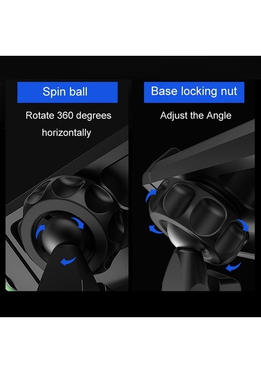 Kewig M7 Bisiklet 4 Pençeli Alüminyum Navigasyon Braketi Açık Bisiklet Cep Telefonu Tutucu Mavi Mavi