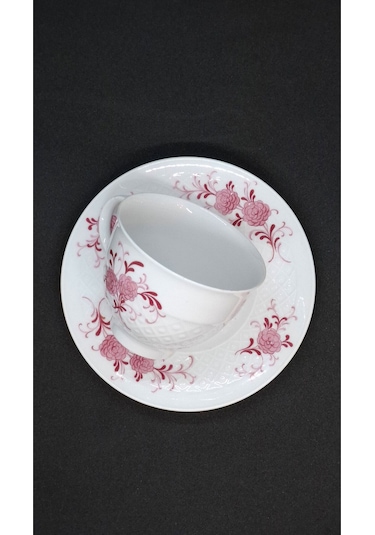 Seltmann Weiden Pembe Çiçekli Vintage Çay Fincanı 2 Parça 210 Ml Pembe