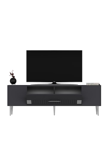 Pencap Tv Sehpası Tv Ünitesi 150 Cm Antrasit Gümüş