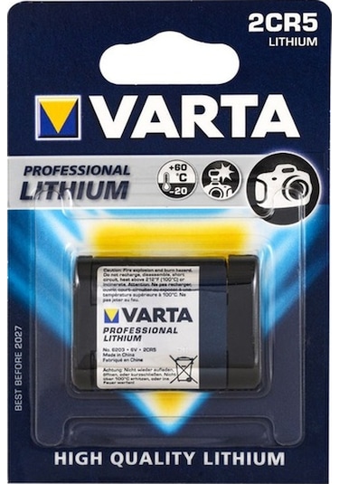 Varta 2Cr5 6V Lithium Pil Tekli Kart