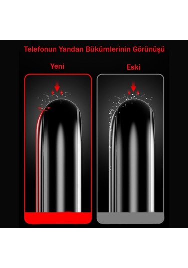 iPhone Uyumlu 13 Ekran Koruyucu 9d Seramik Nano Kırılmaz Cam Kavisli