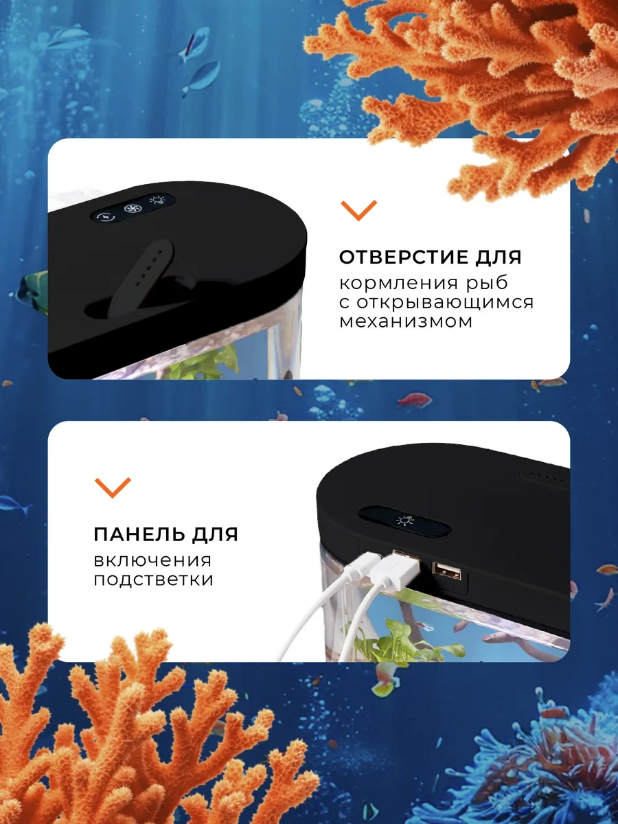 Innove Balıklar İçin Aydınlatmalı Ve Filtreli Akvaryum 267630185