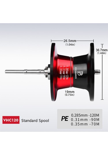 Gajeena Proberos Vhc120 Sağ El Metal Balık Makinesi - 8kg Fren Gücü, 3+1 Rulman, 7.2:1 Dişli Oranı