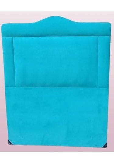 Dk 100'lık Tay Tüyü Kumaş Kabartma Model El Yapımı Tek Kişilik Başlık Turkuaz