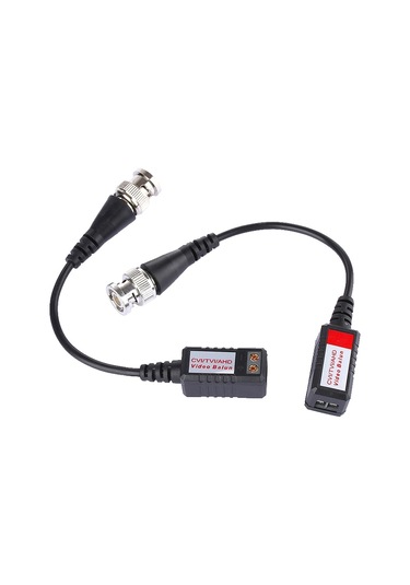 Sones 2 Adet 202p-hd Gelişmiş Sürüm Koaksiyel Cvı/tvı/ahd 1 Kanal Pasif Alıcı-verici Video Balun