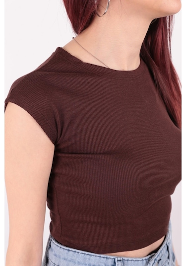 Busem S0015601 Kadın Bluz Acı Kahve