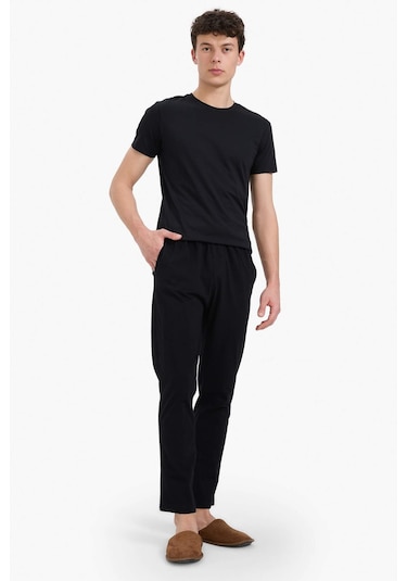 DeFacto Regular Fit Basic Düz Cepli Pijama Altı Z7323AZ25SPBK81