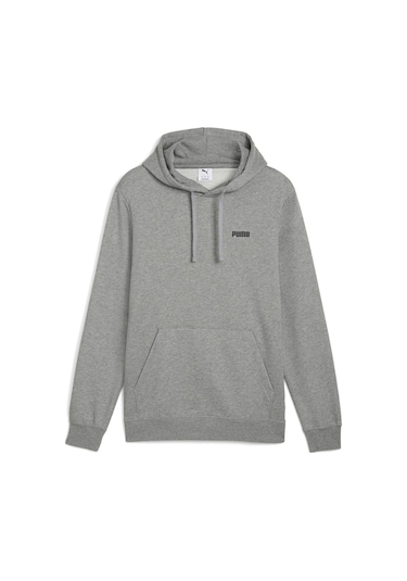 Puma Essentıals Small Logo Erkek Kapüşonlu Sweatshirt 686772 03 Gri