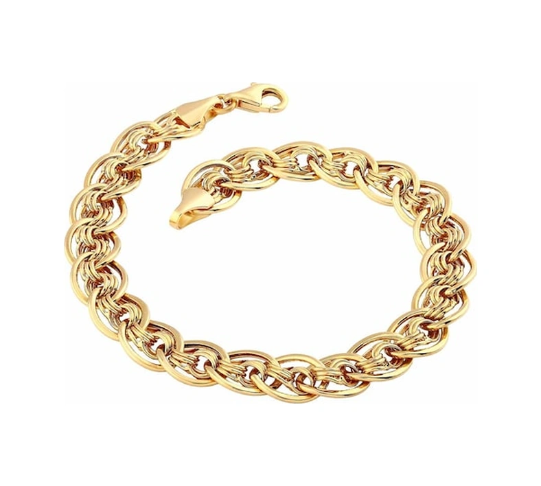 Agakulche Nonna 7,7 Mm Altın Bileklik Renkli