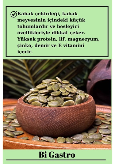 Çiğ - Tuzsuz Kabak Çekirdeği İçi - 400 Gr