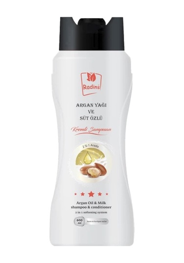 Radins Radıns Argan Yağı ve Süt Özlü Kremli Şampuan 600 ML