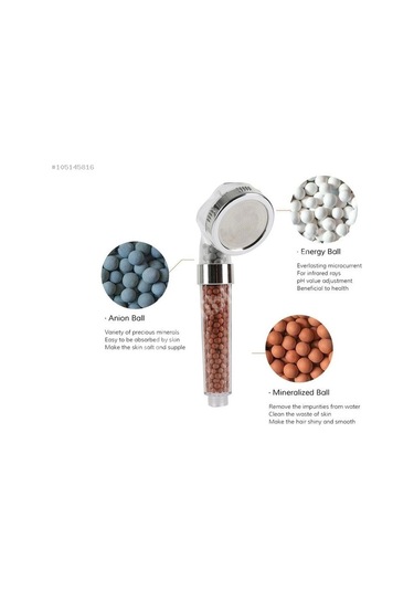 Tasarruflu Boncuklu Ledli Duş Başlık Seti Pil Veya Elektrik Gerekmez Kinetik Enerjili Renkli