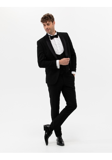 Pierre Cardin Erkek Siyah Smokin 50265124-vr046 Siyah