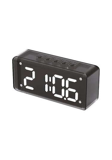 Sunix 6w 1800 Mah Led Işıklı Çalar Saat Bluetooth Hoparlör Bts-240