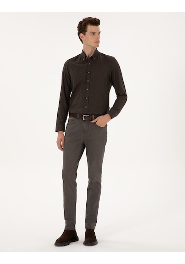 Pierre Cardin Erkek Kahverengi Pantolon Jean 50315250-vr197 Kahverengi