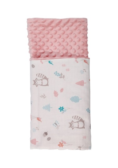 Hangfox Yumuşak Pamuk Bebek Battaniyesi 110x158cm - Nane Desenli, Nemli Ve Konforlu, Bebek Yatağı Araç Seyahat İçin Uygun Çok Renkli