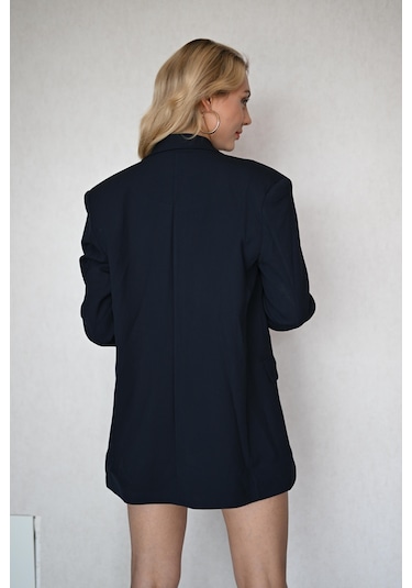 Lemajh Blazer Ceket Şort Takım-lacivert Lacivert