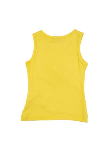 Kız Bebek Sarı Yeşil Çiçekli Askılı Yazlık Tişört Sarı