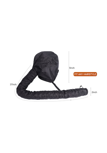 Mufunye Polyester Saç Kurutma Başlığı - Gümüş, Siyah, Pembe Seçenekli, 40cm Çap, 60g Hafif Paket
