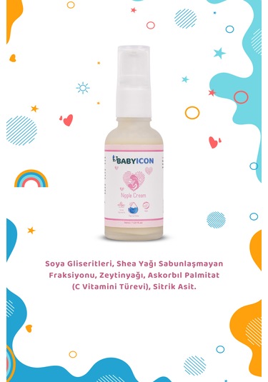 Baby Icon Organik Vegan Göğüs Ucu Kremi