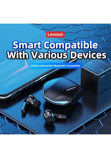 Carrier Seçim Lenovo Gm2 Pro Tws Kablosuz Kulaklıklar Kulaklık Bluetooth Uyumlu 5.3 Xiaomi İphone İçin Mic İle Su Geçirmez Kulaklık