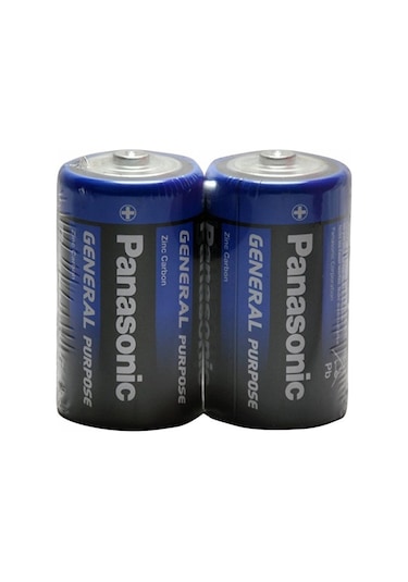 Panasonic R20Be/2Ps General Purpose Büyük Boy D Pil 2'li