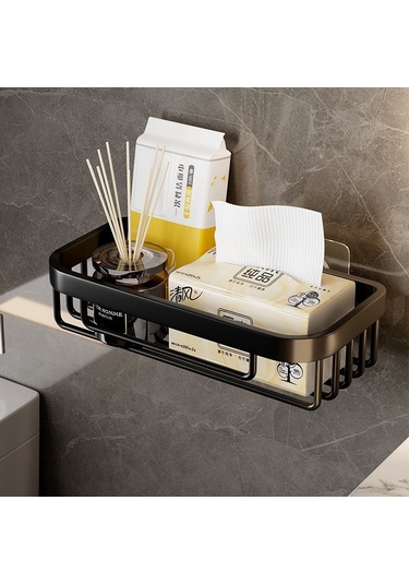 Yunboo Banyo Tuvalet Kağıdı Rafı - Delme Yok Kurulum, Alüminyum Konstruksiyon, Uzun Ömürlü, Kompakt Tasarım, Çok Amaçlı Depolama Diğer