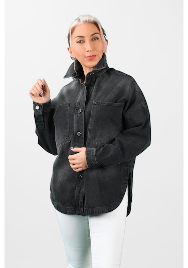 Kadın Oversize Kot Ceket 2l/6420 001