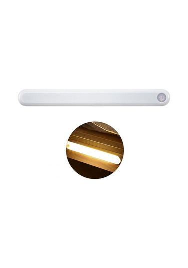 Ta-053 26cm Şarj Edilebilir Ev Dolabı Manyetik Işık Çubuğu - Sarı Işık Sarı