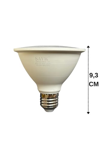 3 Adet Şavk 11w 6500k Beyaz Işık Par30 E27 Duylu Kalın Duy Led Spot Ampul