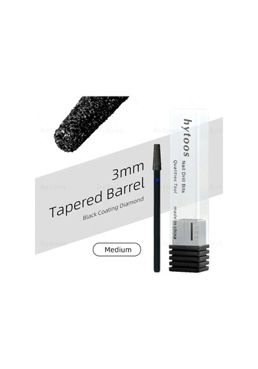 Hytoos Pro Siyah Elmas Tırnak Matkap Uçları Rus Tırnak Eti Ucu Tırnak Matkap Ölü Cilt Tırnak Eti Temizleyici Çivi Ön Tedavi Araçları Derin Mavi