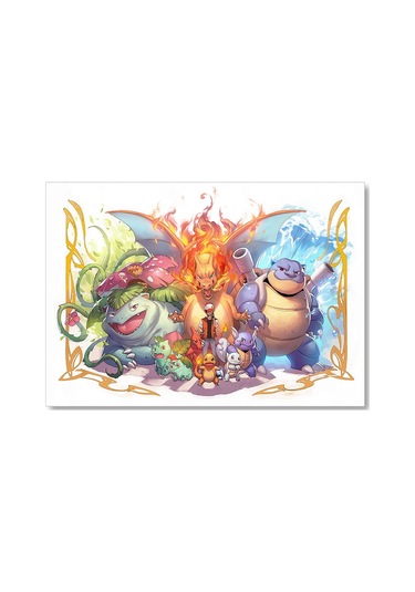 Cakasepetim Pokemon Karekterler Ahşap Mdf Tablo