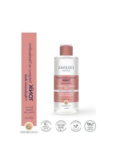 Doğal İçerikli Nemlendirici & Yatıştırıcı Tonik, 200 Ml