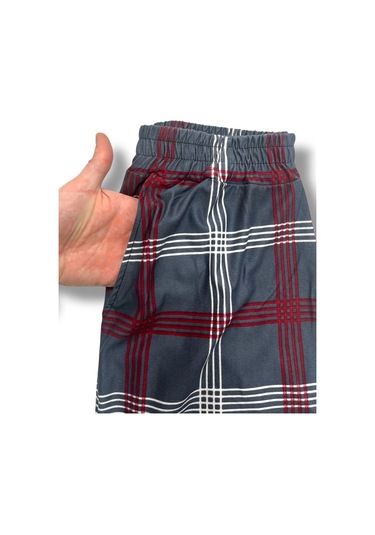 Cepli Ipeksi Dokulu Süet Pijama Alt Unisex Gri