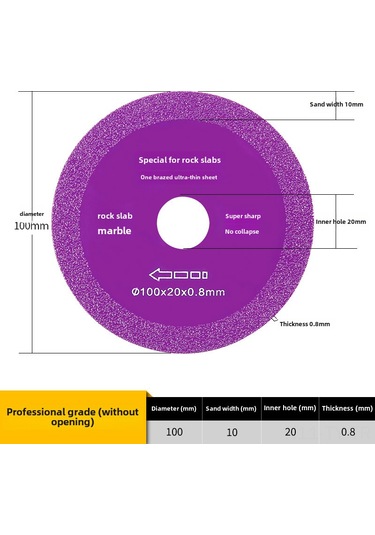 Teltree Profesyonel Mermer Ve Seramik Kesici: Ultra İnce Taş Panel, Cam Ve Granit İçin Düz Ve Kırılmaz Kenarlar 100mm, Su Olmadan Kullanım