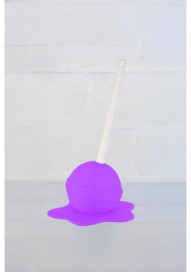 Eriyen Lolipop Pen Ve Kalem Tutacağı Mor