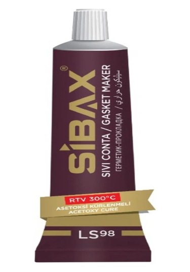 Sibax Yüksek Isı Silikonu Sıvı Conta Kırmızı 50ml Ls98