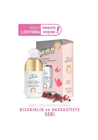 Tala Epilasyon Sonrası Nemlendirici Losyon Aydınlatıcı Vücut Losyonu 100 ML