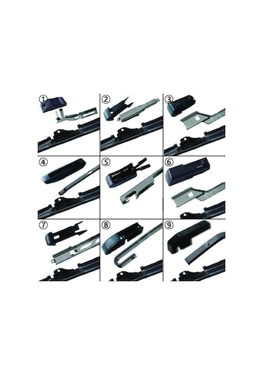 Tesla Model Y 2021-2024 2'li Ön Cam Sileceği Sağ Sol Silecek Takımı Aparatlı Silecek