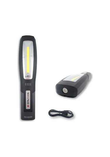 Ceta Form R10-MAX01 Şarjlı Led 700 Lümen Çalışma Lambası Gri - Siyah