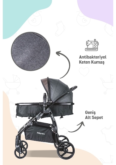 Bc 315 - Safari Pro Travel Sistem Bebek Arabası Siyah