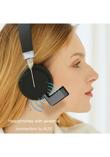 S-18 Araba Mini Aux Ses Adaptörü Kablosuz Bluetooth 5.0 Alıcı