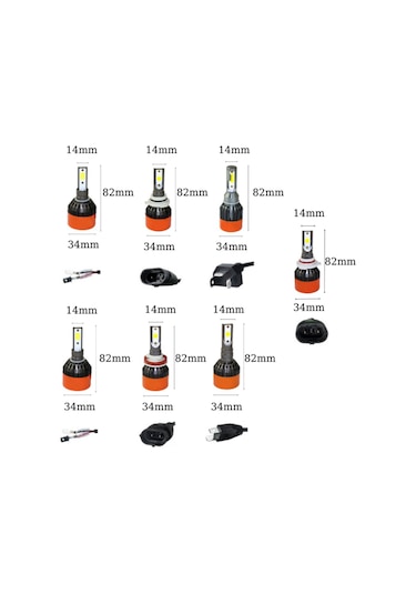 Hb3 H9005 Led Xenon Zenon Far, 48 Watt 12 Volt 8000l 6000k