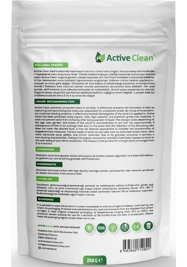Active Clean Kedi Kumu Koku Giderici 240 G