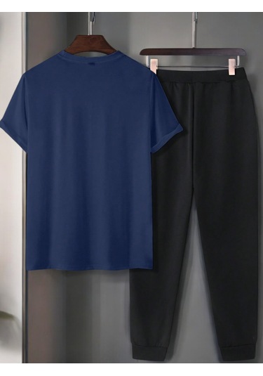 Unisex Los Angles Baskılı Eşofman Takımı Lacivert