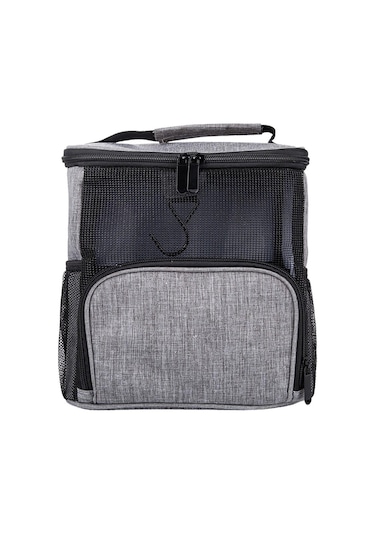 Suntek Seyahat Kozmetik Çantası Fermuar Asılı Örgü Kozmetik Tren Çantası Kadın Erkek Gri Çok Renkli