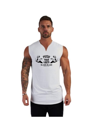 Beyaz Erkek Yelek Yaz İnce Pamuklu V Yaka Kolsuz Atlet Bol Büyük Beden Yarış Spor Fitness Yelek Beyaz Beyaz Erkek Yelek Yaz İnce Pamuklu V Yaka Kolsuz Atlet Bol Büyük Beden Yarış Spor Fitness Yelek Beyaz