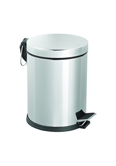 Dibanyo Pedallı Çöp Kovası 5 Litre. Krom