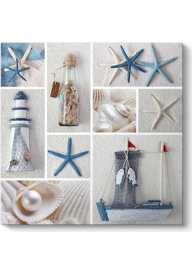 Dekoratik Kanvas Tablo Marina Deniz Temalı 80cm